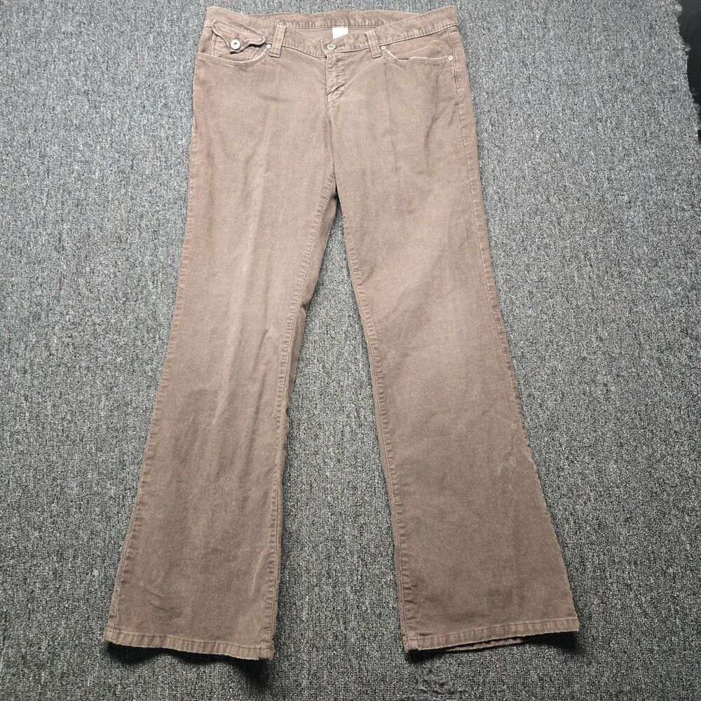 Lucky Brand Corduroy Bootcut Pants Women’s 12/31 Brown Classic 5‑Pocket